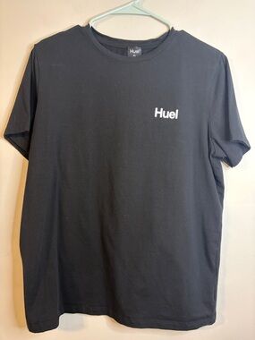 Huel Boy’s Black Crewneck Short Sleeve Tee Size XL EUC #54
